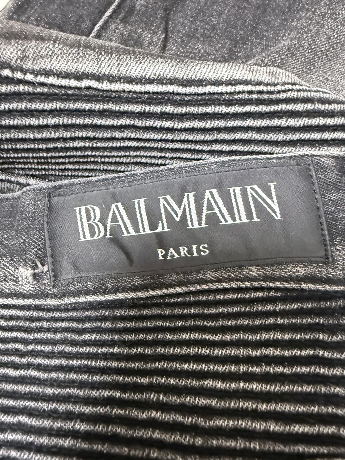 발망(BALMAIN) 디스트로이드 바이커 데님 팬츠 34 데일리  상품이미지9
