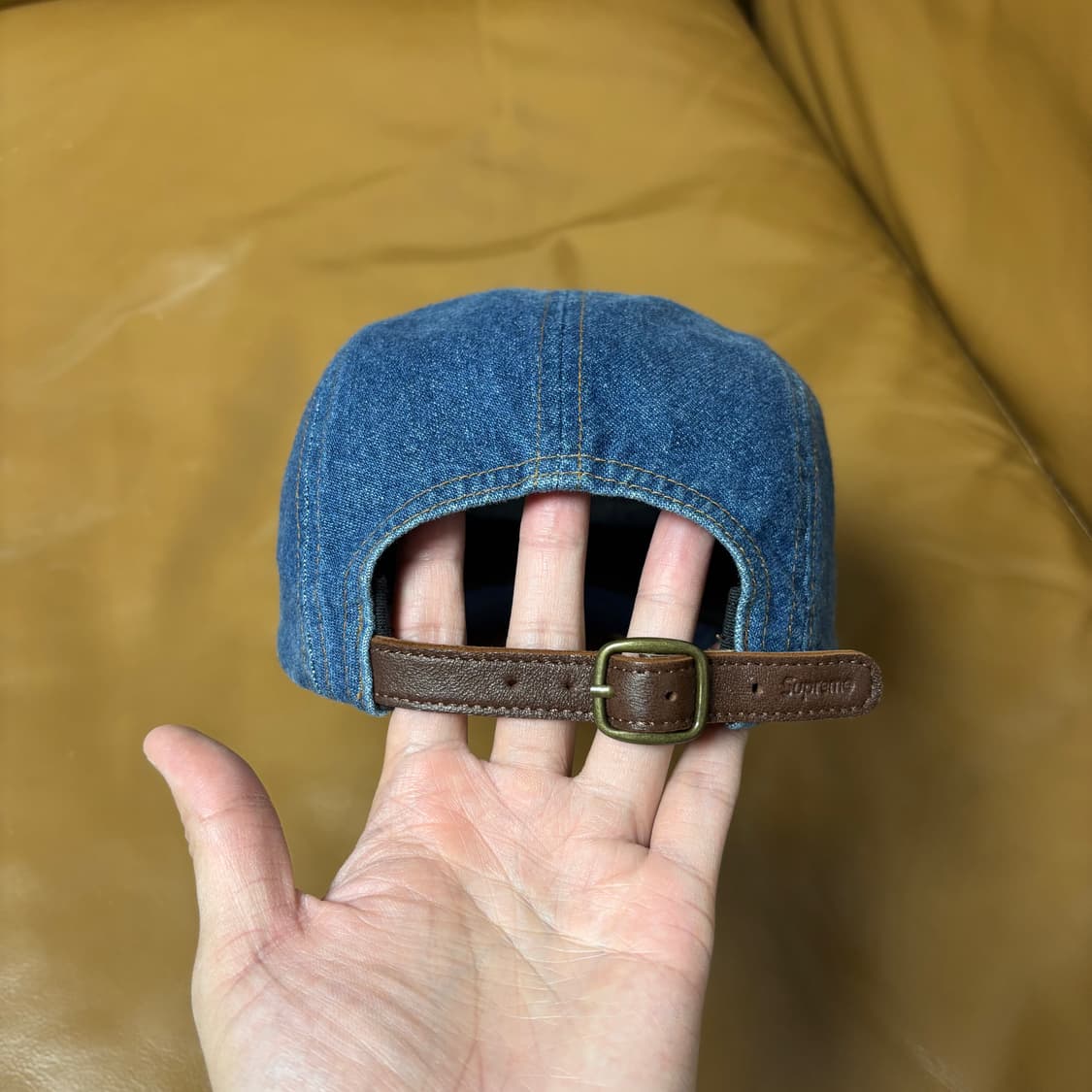 Supreme 슈프림 22fw 워시드 데님 캠프캡 모자 (Denim) 상품이미지7