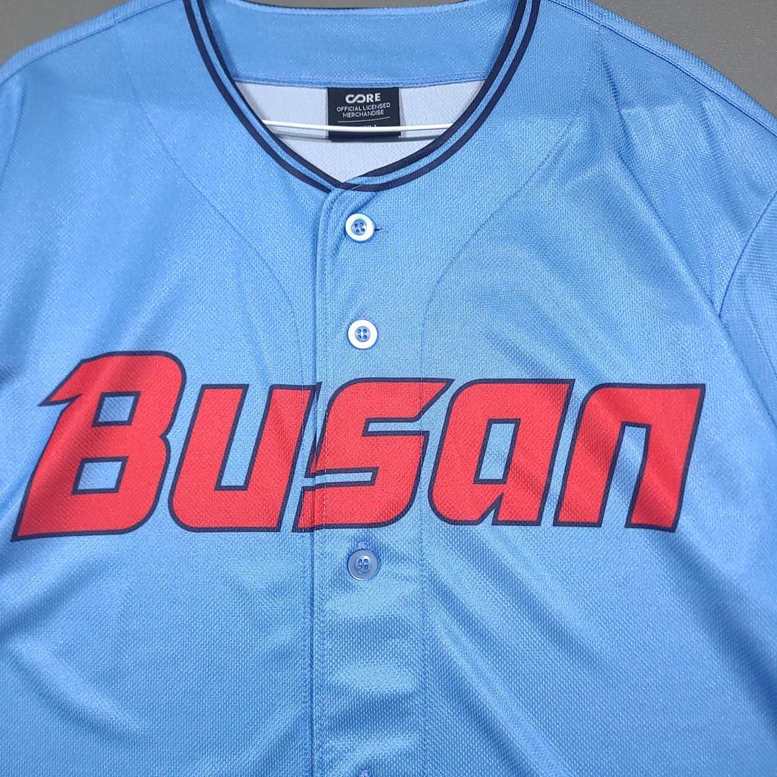 (XL) 롯데 자이언츠 부산 24년 야구 공식 배포 바다 반팔 유니폼 상품이미지2