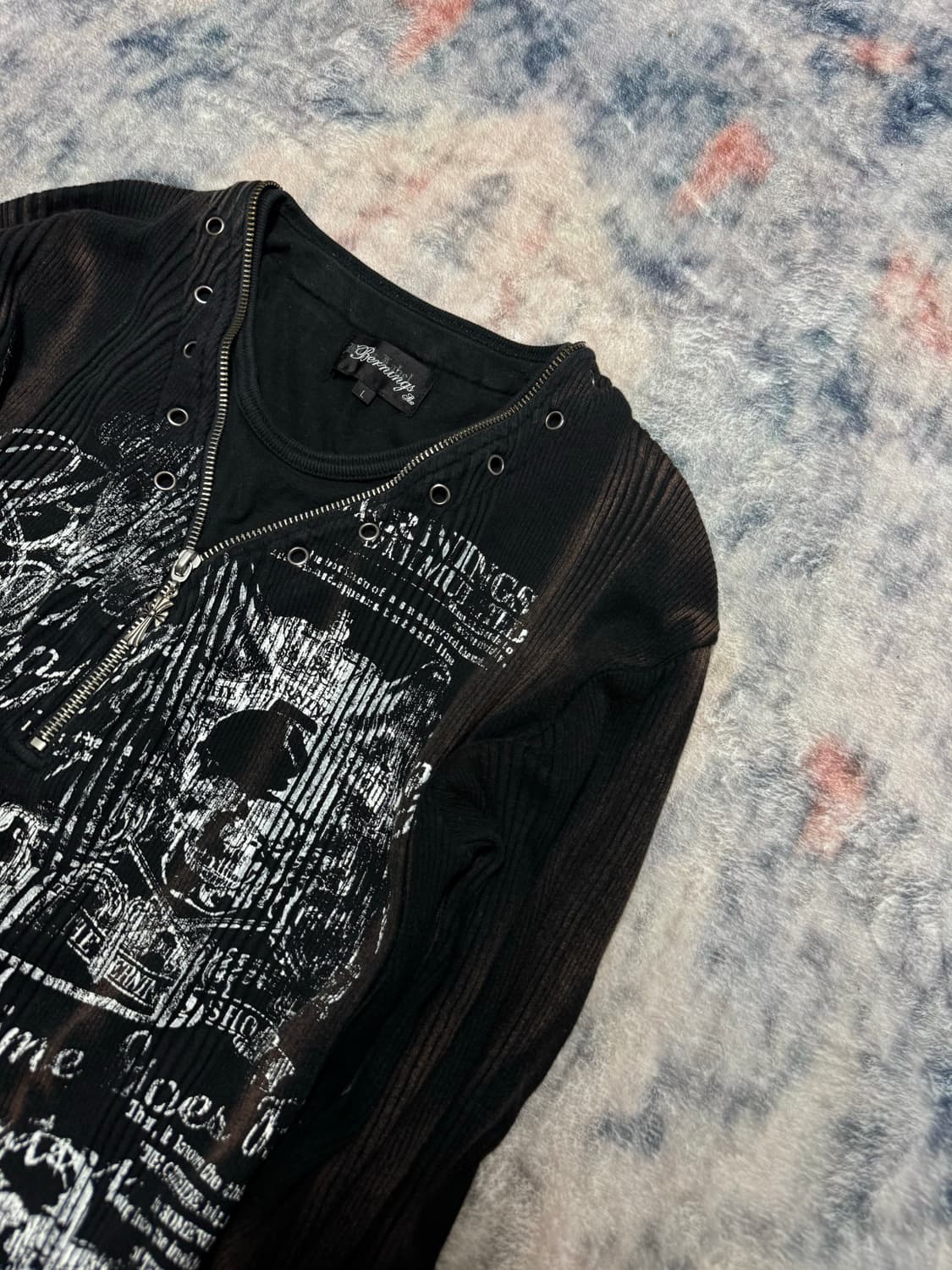 Bernings sho 00s zipper layered vkei cut 상품이미지4