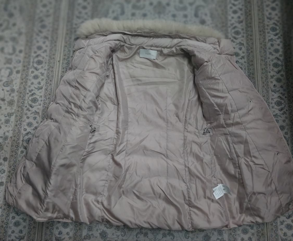 지고트 퍼 후드 패딩 (허리끈분실) 상품이미지2