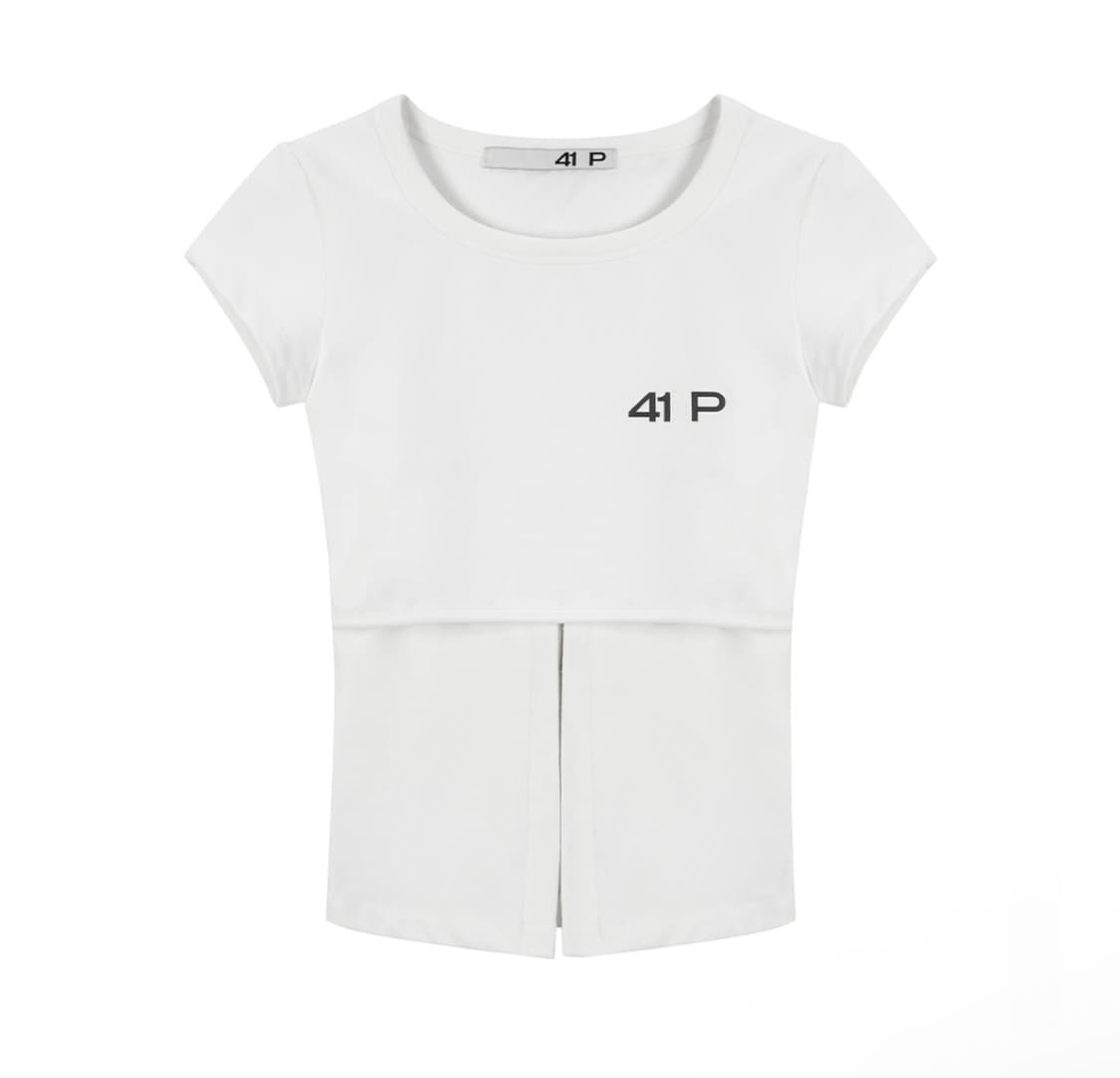 41 PRAY | Hooked Cutout Short Sleeve Top 상품이미지1