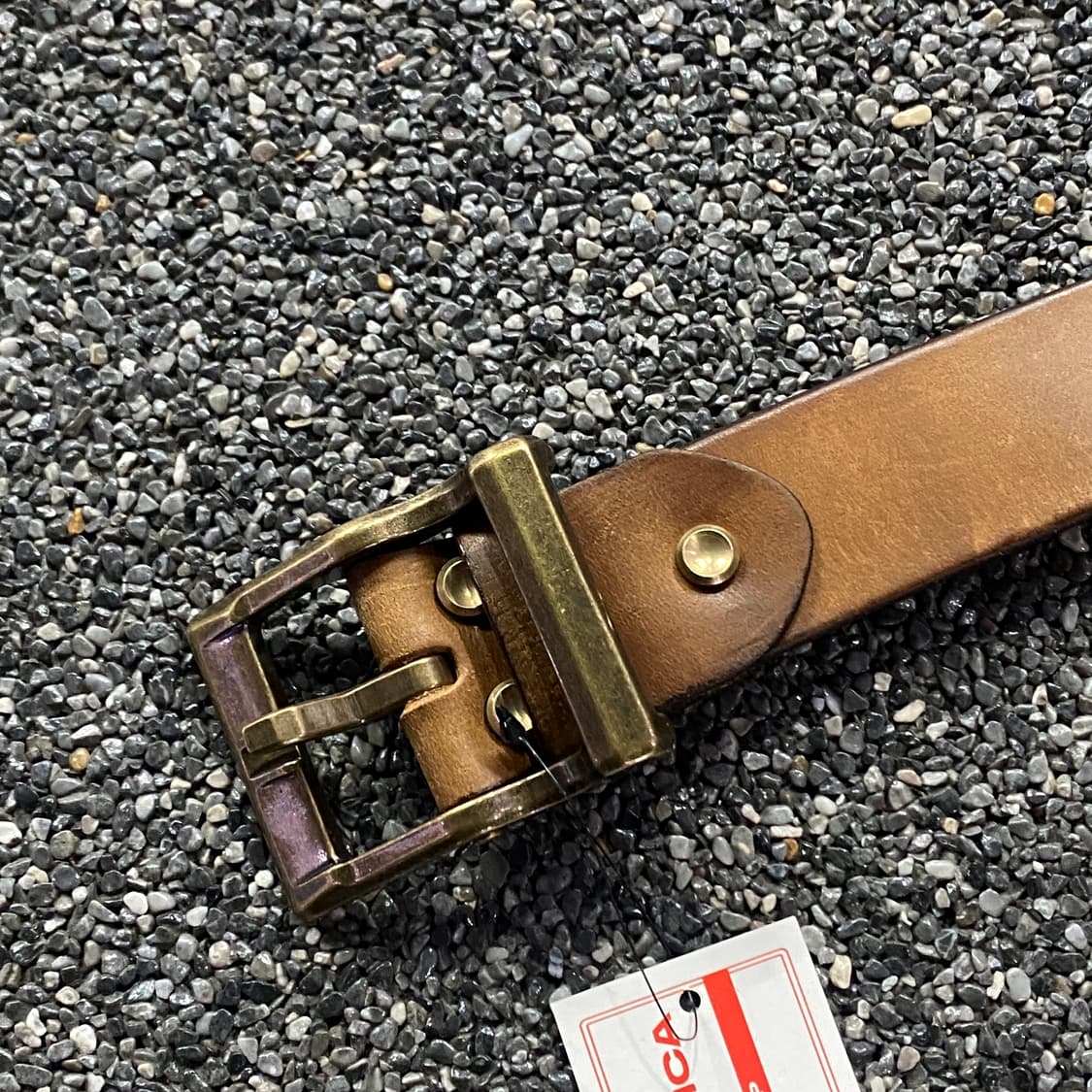 빈티지 브라운 벨트 B3754 상품이미지2