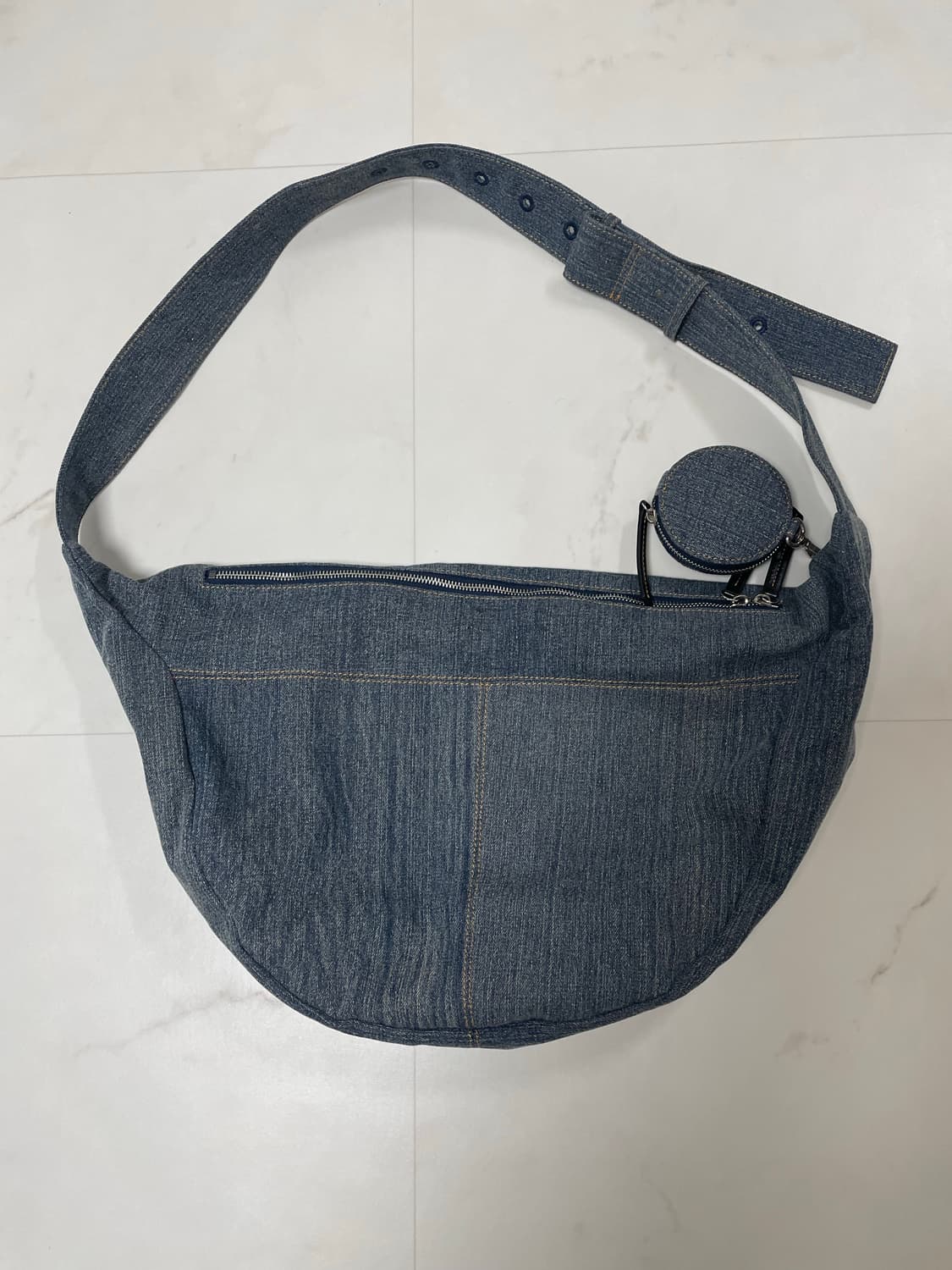 밈더워드로브 몬타 데님 메신저백 상품이미지4