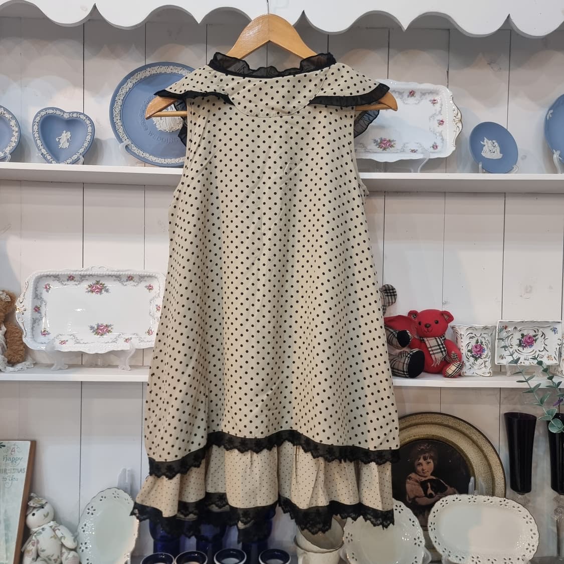 axes femme 도트 레이스 프릴 원피스 상품이미지6