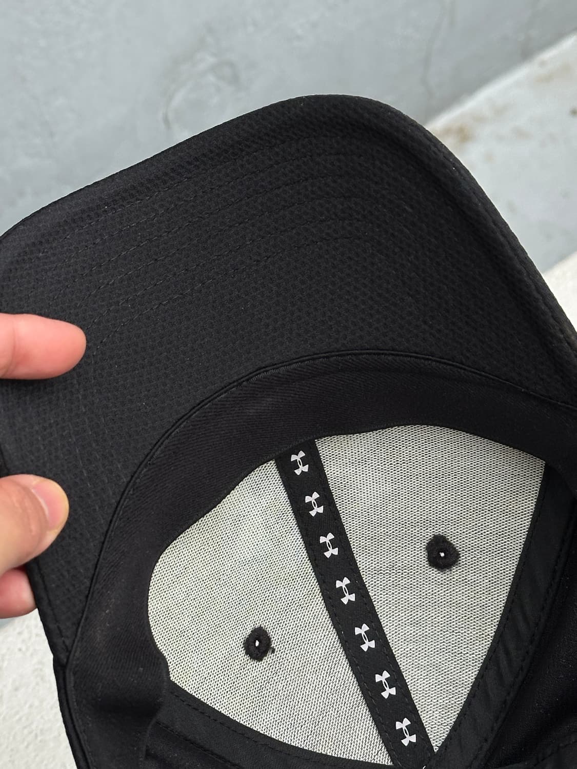 [M-L] 언더아머 로고 블랙 볼캡 모자 상품이미지5