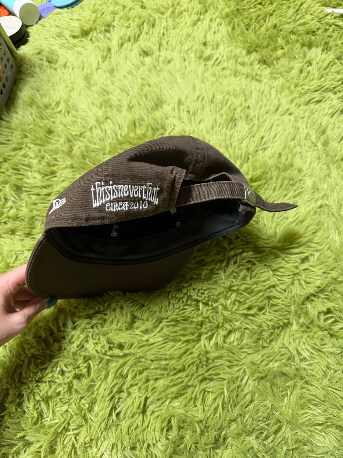 디스이즈네버댓 뉴에라 모자 브라운 상품이미지2