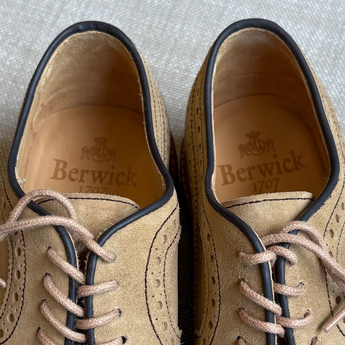 [새제품/255] Berwick 3681 데저트 스웨이드 브로그 윙팁 상품이미지10