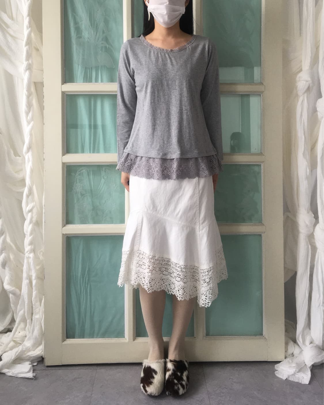crochet trimming sleeve 상품이미지7