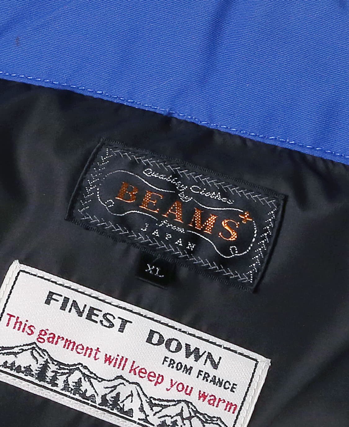 빔즈 플러스 [Beams +] 블루 피네스트 다운 필드 패딩 자켓 상품이미지5