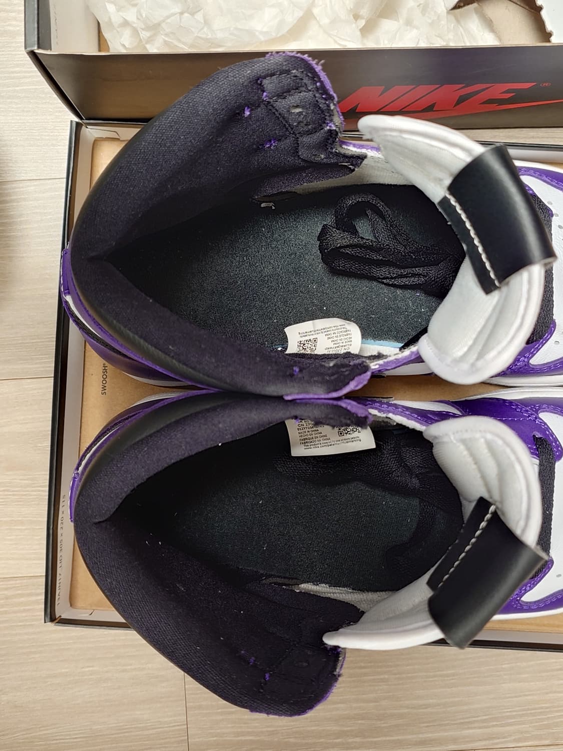 [270] 나이키 에어 조던 1 하이 코트 퍼플 상품이미지6