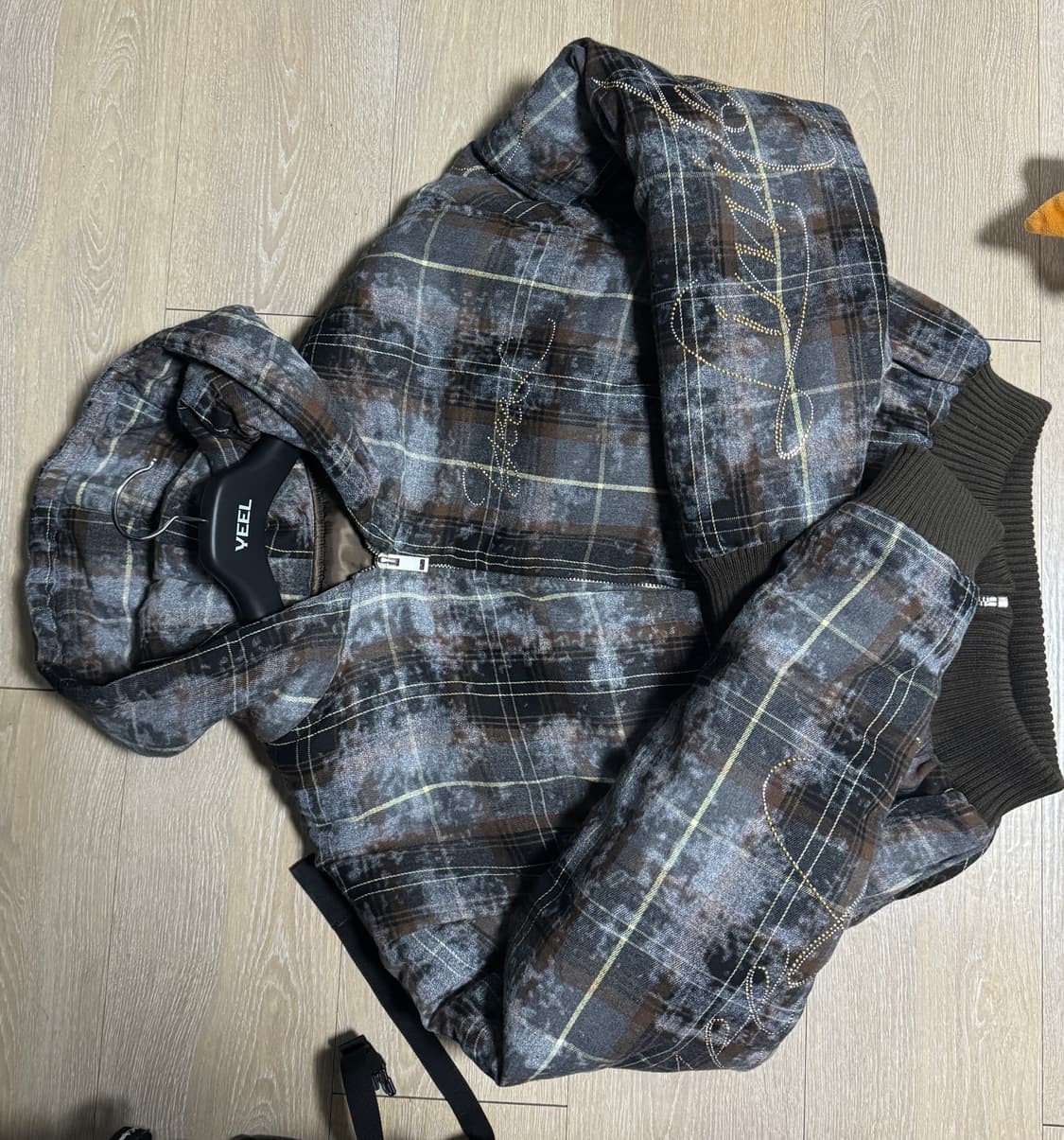 yeel 타탄 체크후디 점퍼 상품이미지5