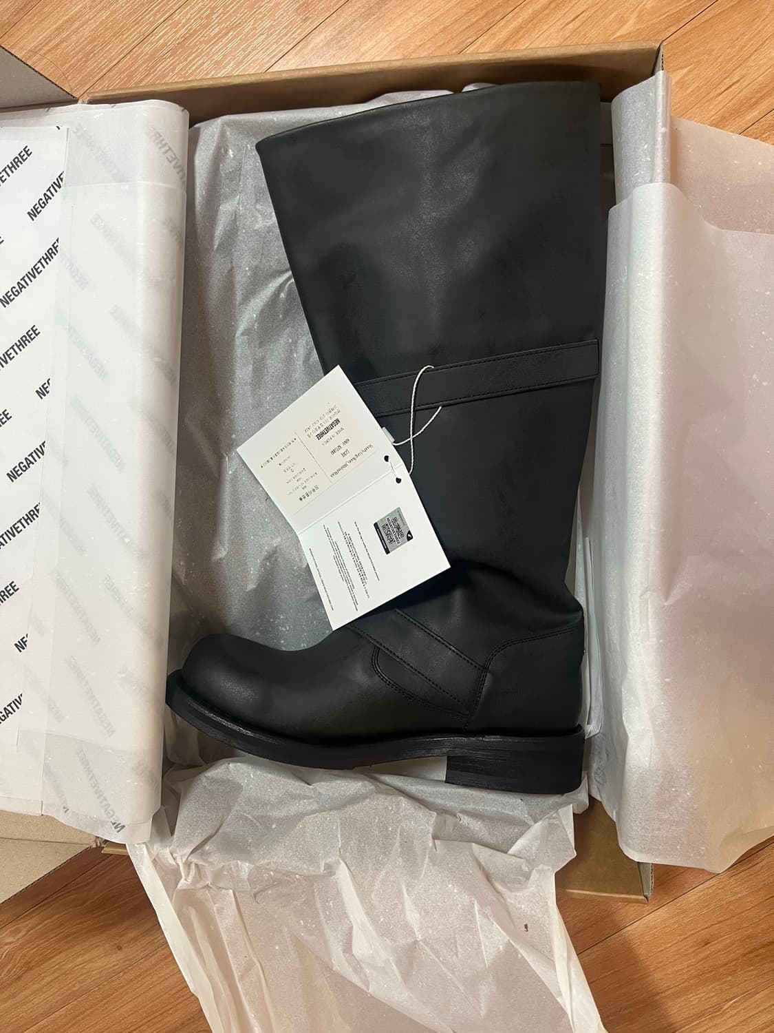 [새상품/당일배송] 네거티브쓰리 슬라우치 롱부츠 230 상품이미지1