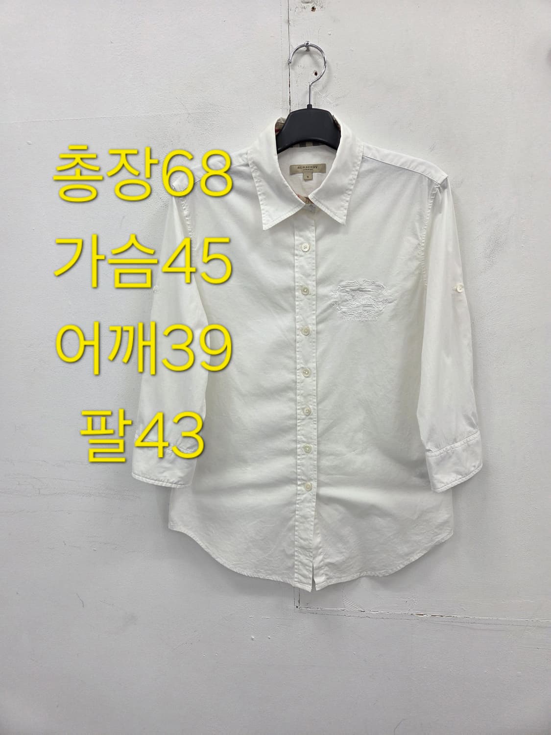 S 버버리 화이트 여성 셔츠 상품이미지1