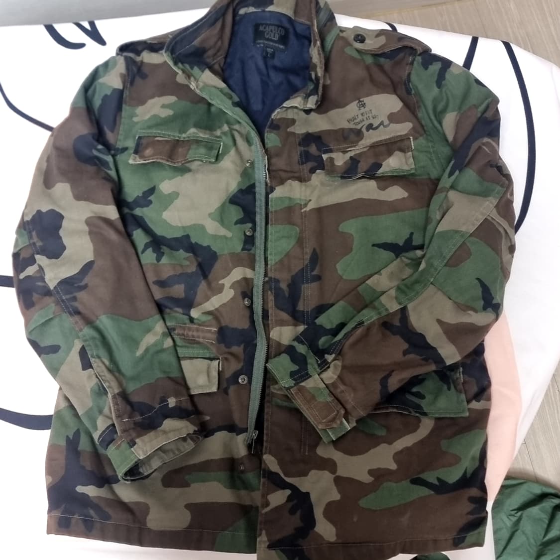 usa제 미군 우드랜드 아카풀코 골드 카모 야상 점퍼(L) 상품이미지1