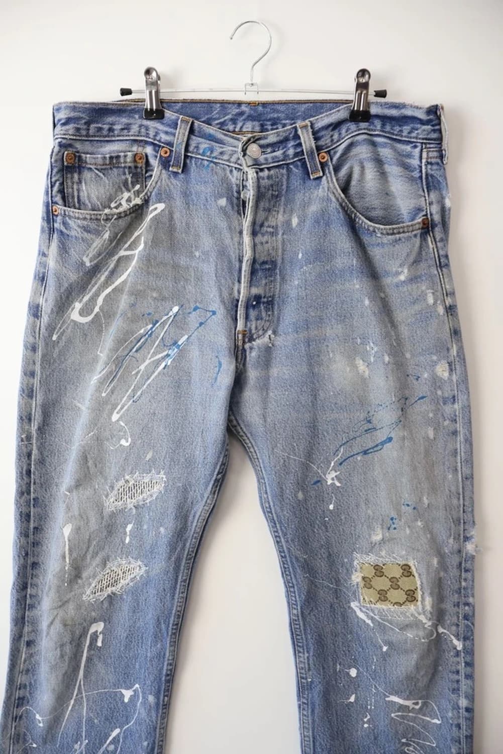 90's Levi's 501 USA Paint Jeans 상품이미지5