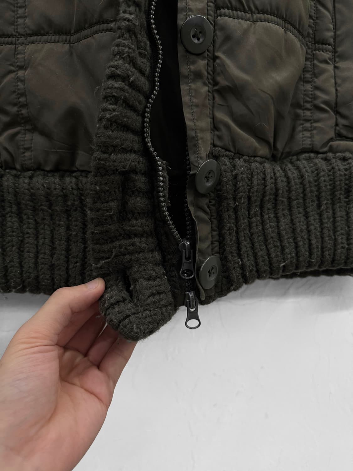 rapua 니트 믹스 후드 점퍼 상품이미지4