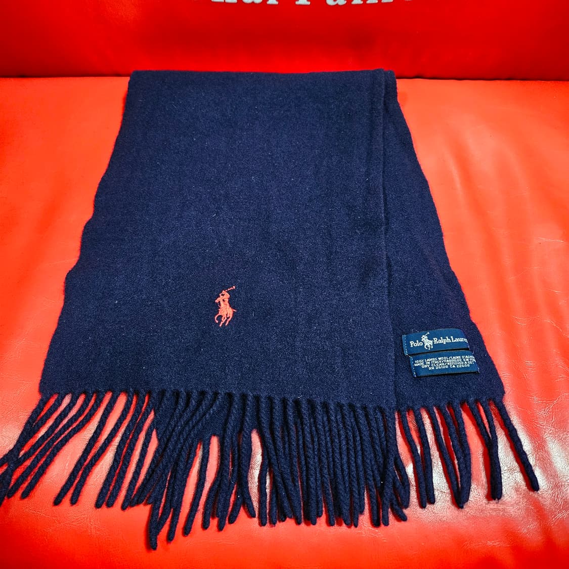 폴로랄프로렌 in Italy Wool 100% 머플러 132cm size 상품이미지2