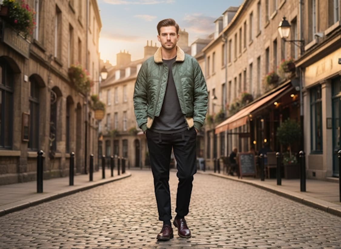 chevignon cosmos 쉐비뇽 레더 파츠 양털 봄버 상품이미지1