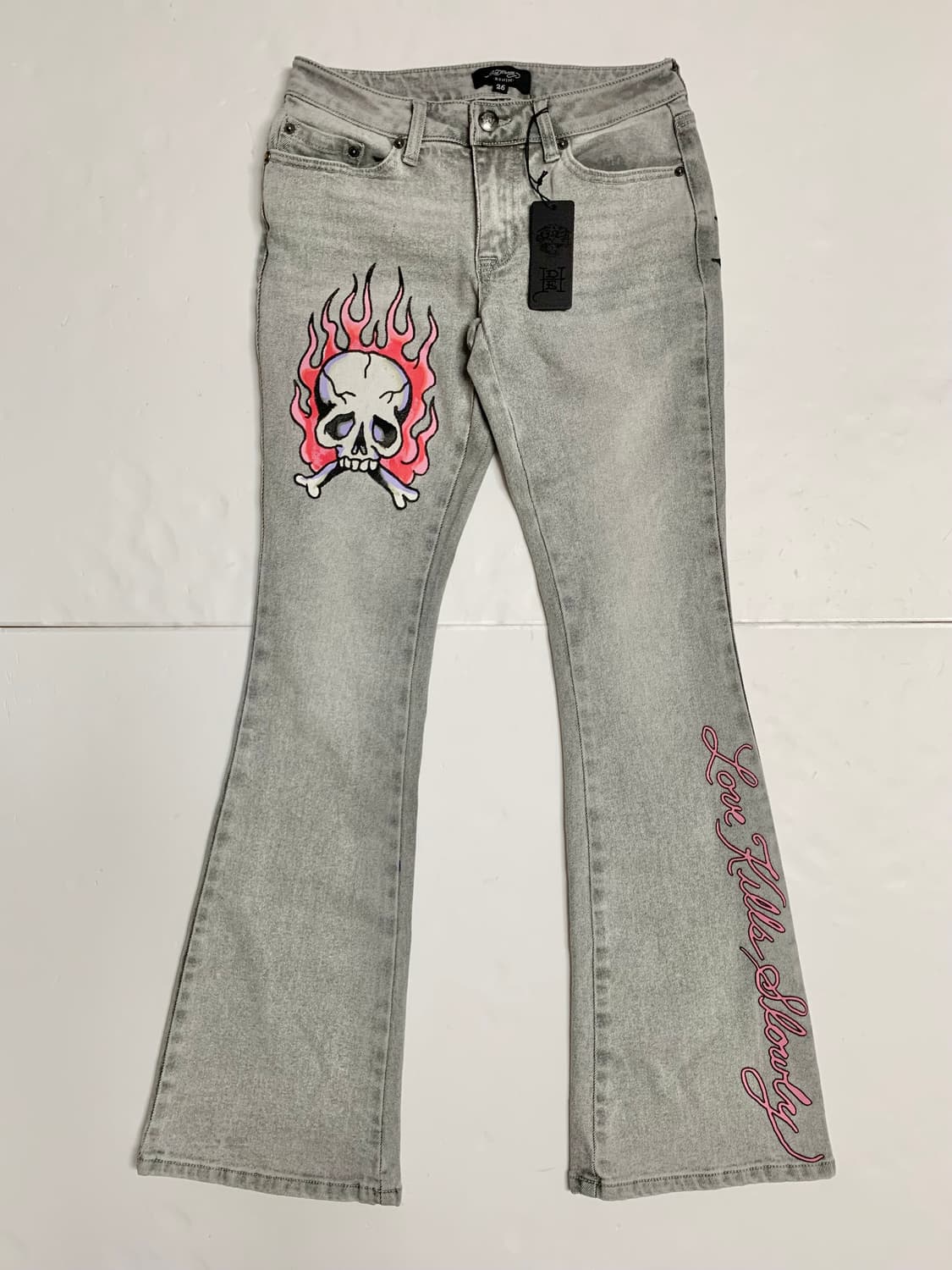 에드하디 부츠컷 플래어 데님 팬츠 상품이미지2