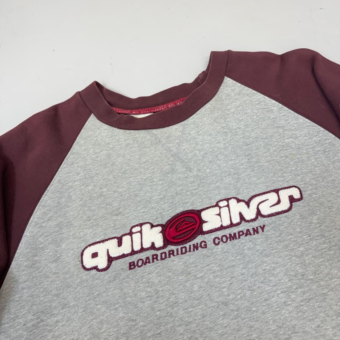 퀵실버 90s 올드스쿨 스웻셔츠 배색 빅로고 맨투맨 상품이미지3