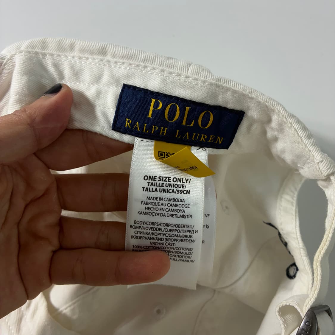 Polo  폴로 랄프로렌 아이코닉 코튼 화이트 볼캡  상품이미지4