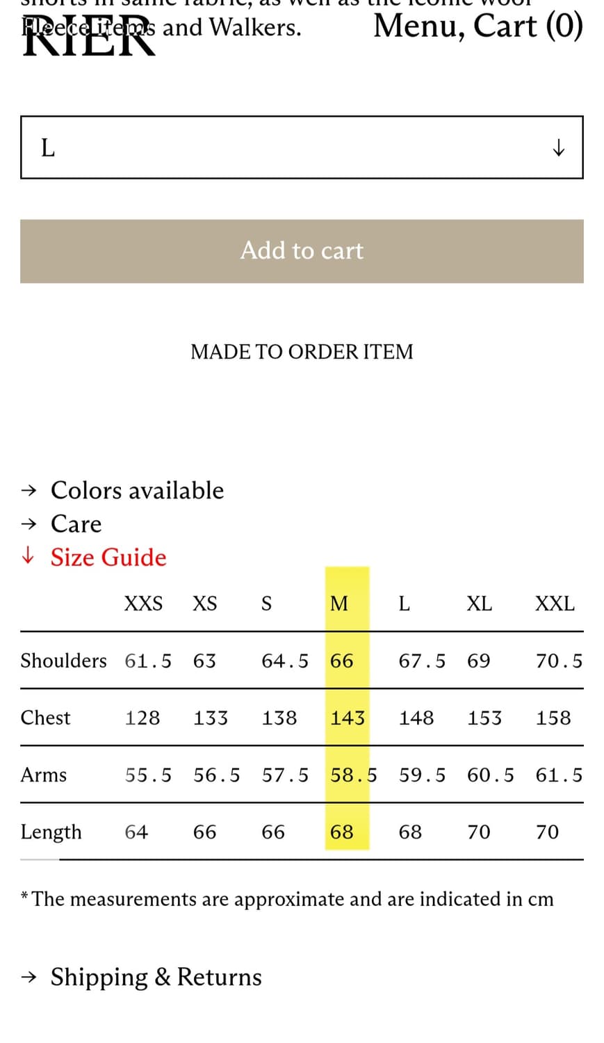 rier 리에르 윈드브레이커 코튼 블랙 M사이즈 상품이미지3