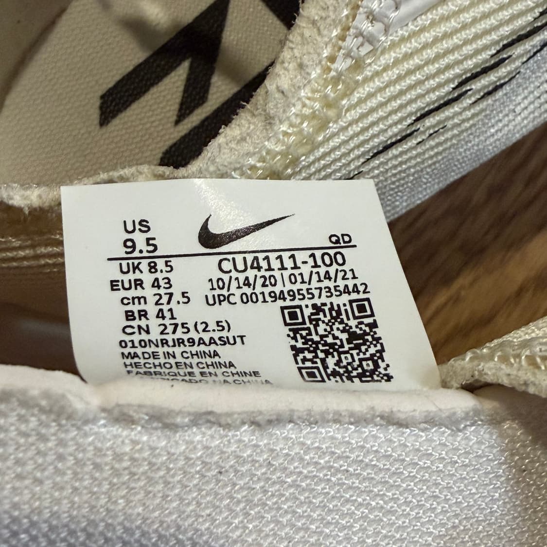 Nike 줌X 베이퍼플라이 넥스트 화이트 메탈릭 실버 상품이미지6