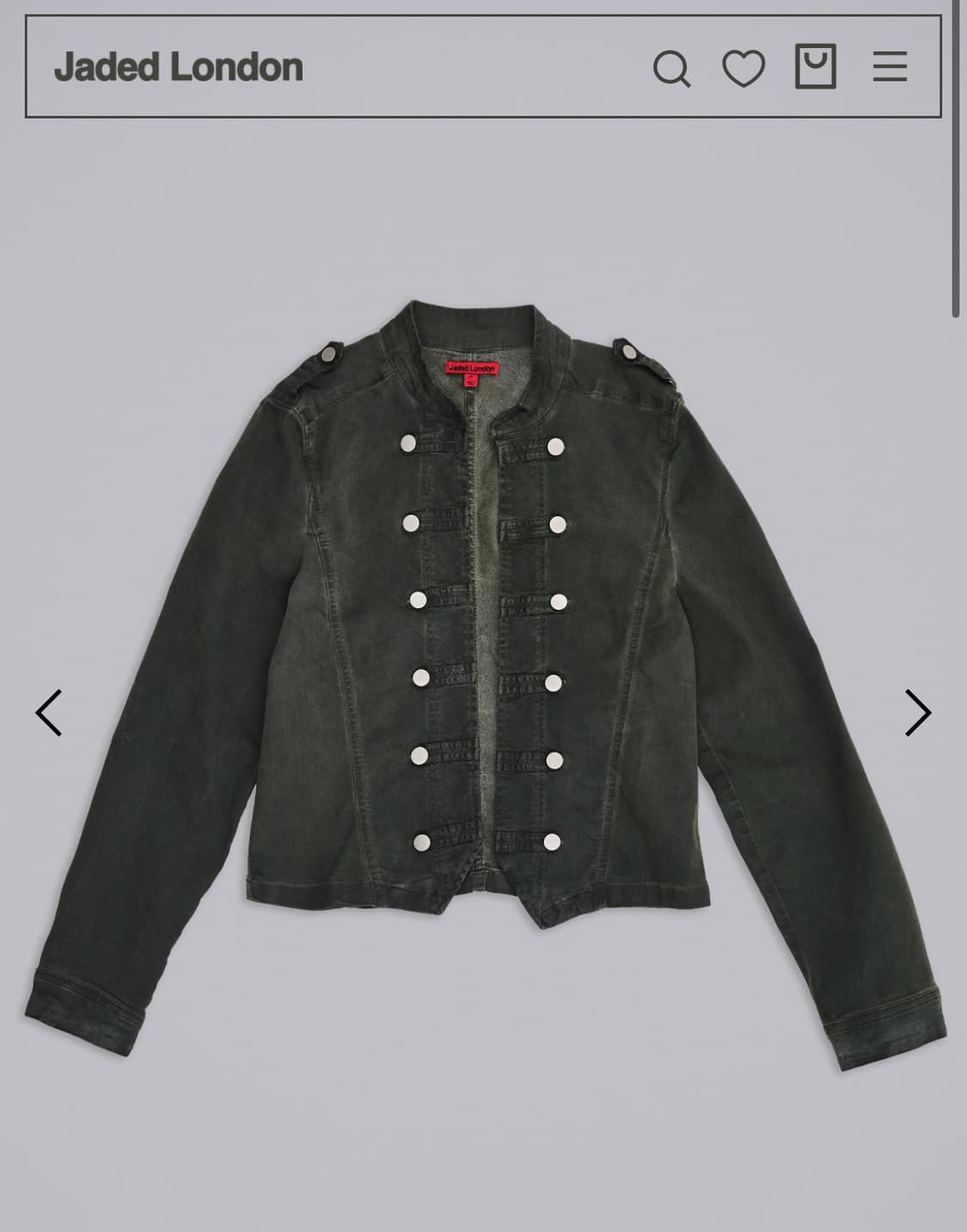 Jaded London Rebel Military Jacket  상품이미지1