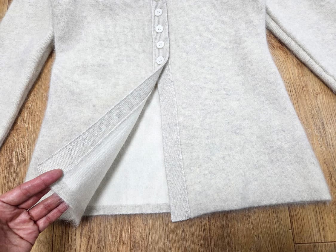 우이(OUIE) 울 라쿤 롱 벌룬 가디건 55-66 상품이미지9