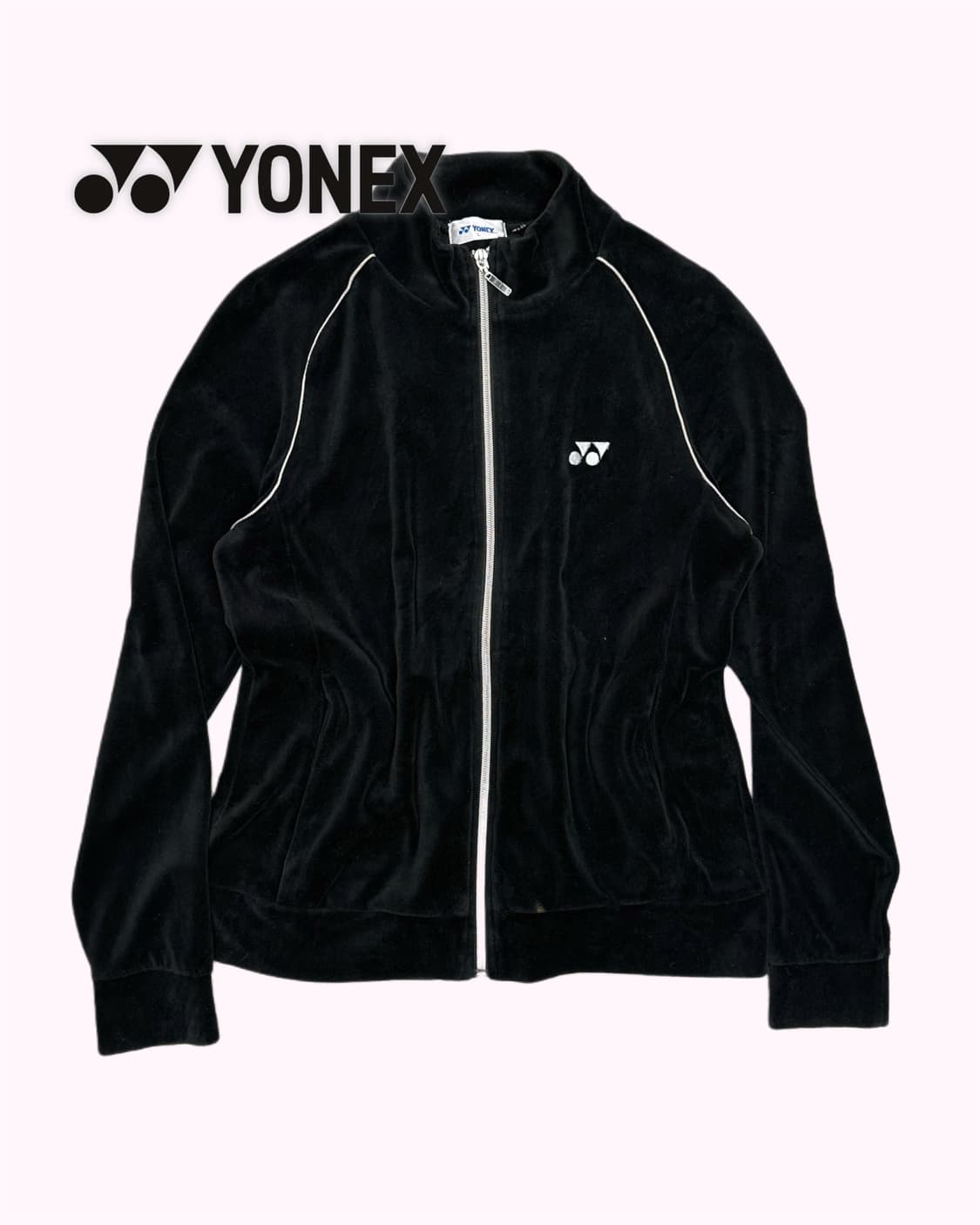 black velvet logo zip-up 상품이미지1