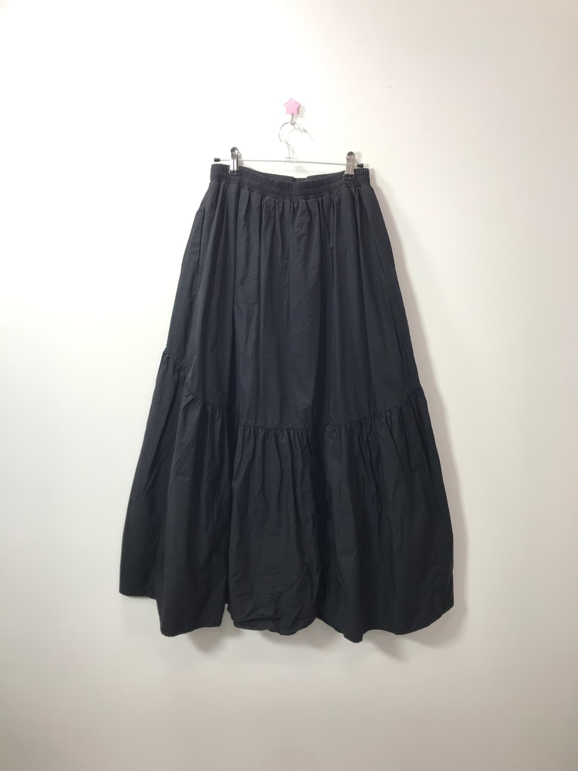Jpn Black Tiered Maxi Long Skirt 상품이미지6