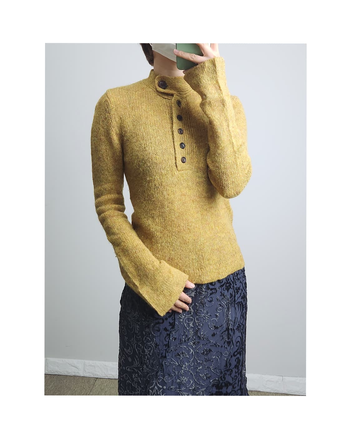 (MACPHEE) 믹스 니트  상품이미지1