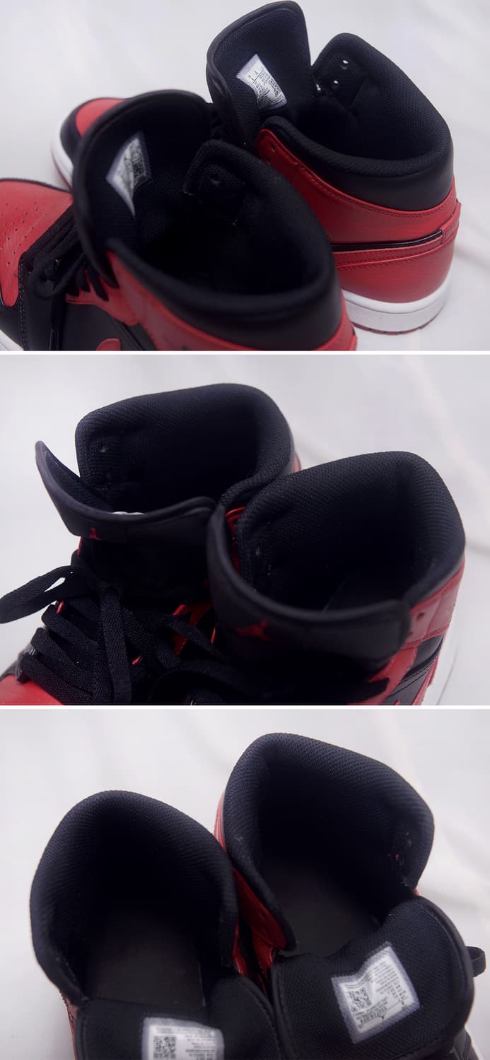 신품급) 나이키 에어 조던1 미드 브레드밴드 (US8 / 255-260) 상품이미지6