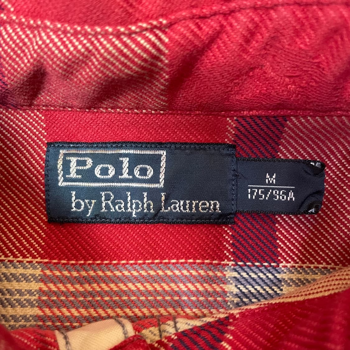 폴로 랄프로렌 체크 투포켓 웨스턴 긴팔 셔츠 M 상품이미지4