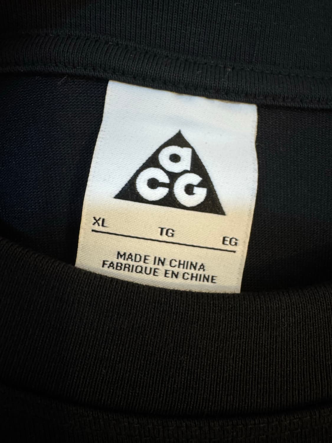 [XL]나이키 ACG 락 롱슬리브 티셔츠 블랙 상품이미지4