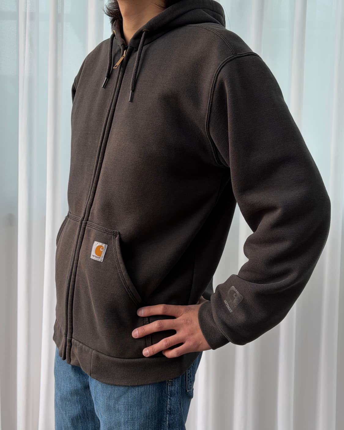 [M]칼하트 선페이드 써멀 레인디펜더 후드집업 상품이미지2