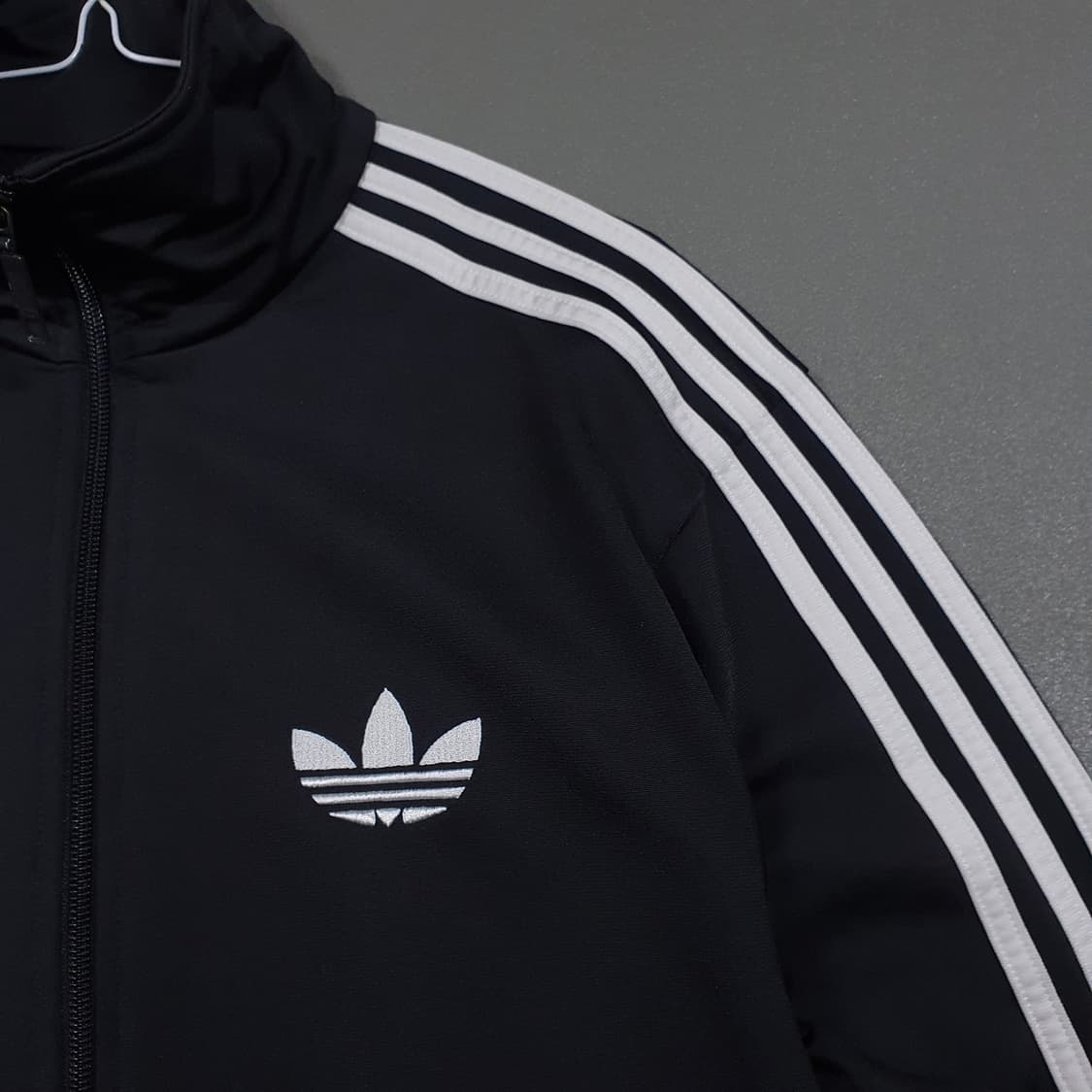 M (95) 아디다스 유로파 파이어버드 트랙탑 져지 자켓 블랙 y2k 상품이미지4
