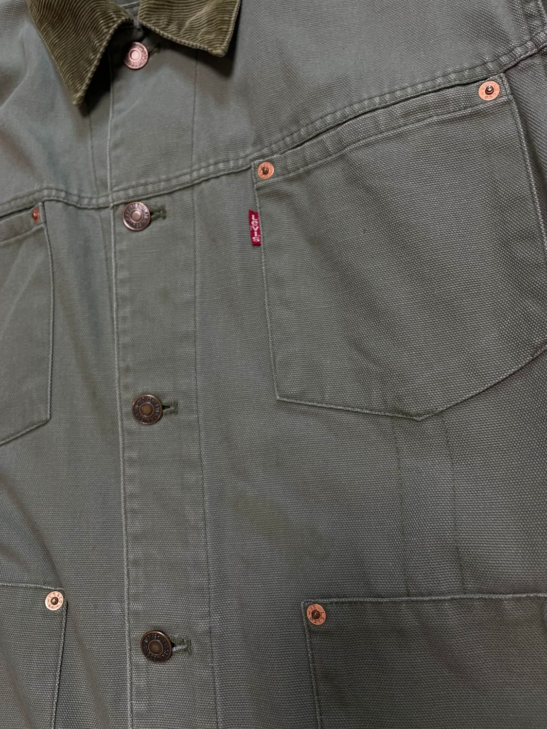 (L-100) 리바이스 레드탭 코튼 워크자켓 상품이미지5