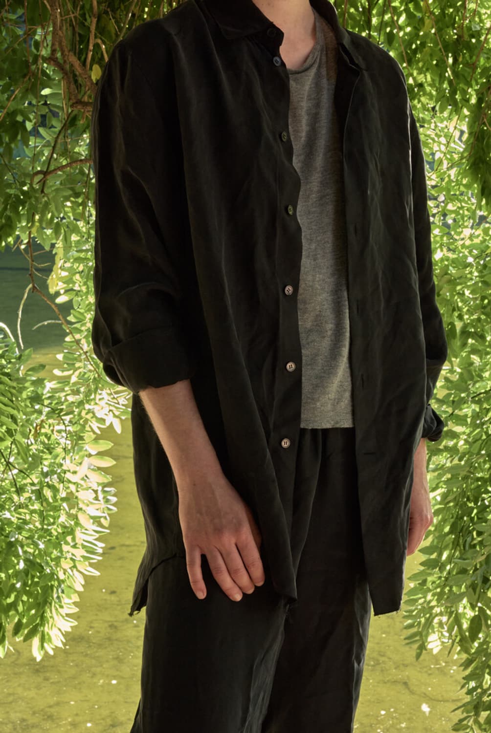 머듈 oversized shirts 큐프라 1사이즈 상품이미지1