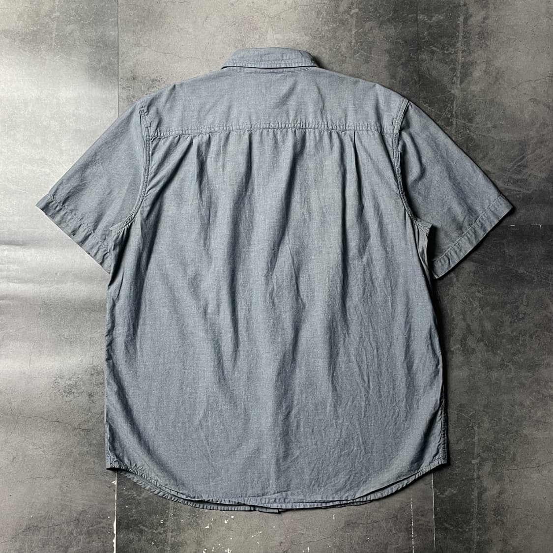 CARHARTT 칼하트 빈티지 블루 플랩포켓 반팔 워크셔츠 A01007 상품이미지5