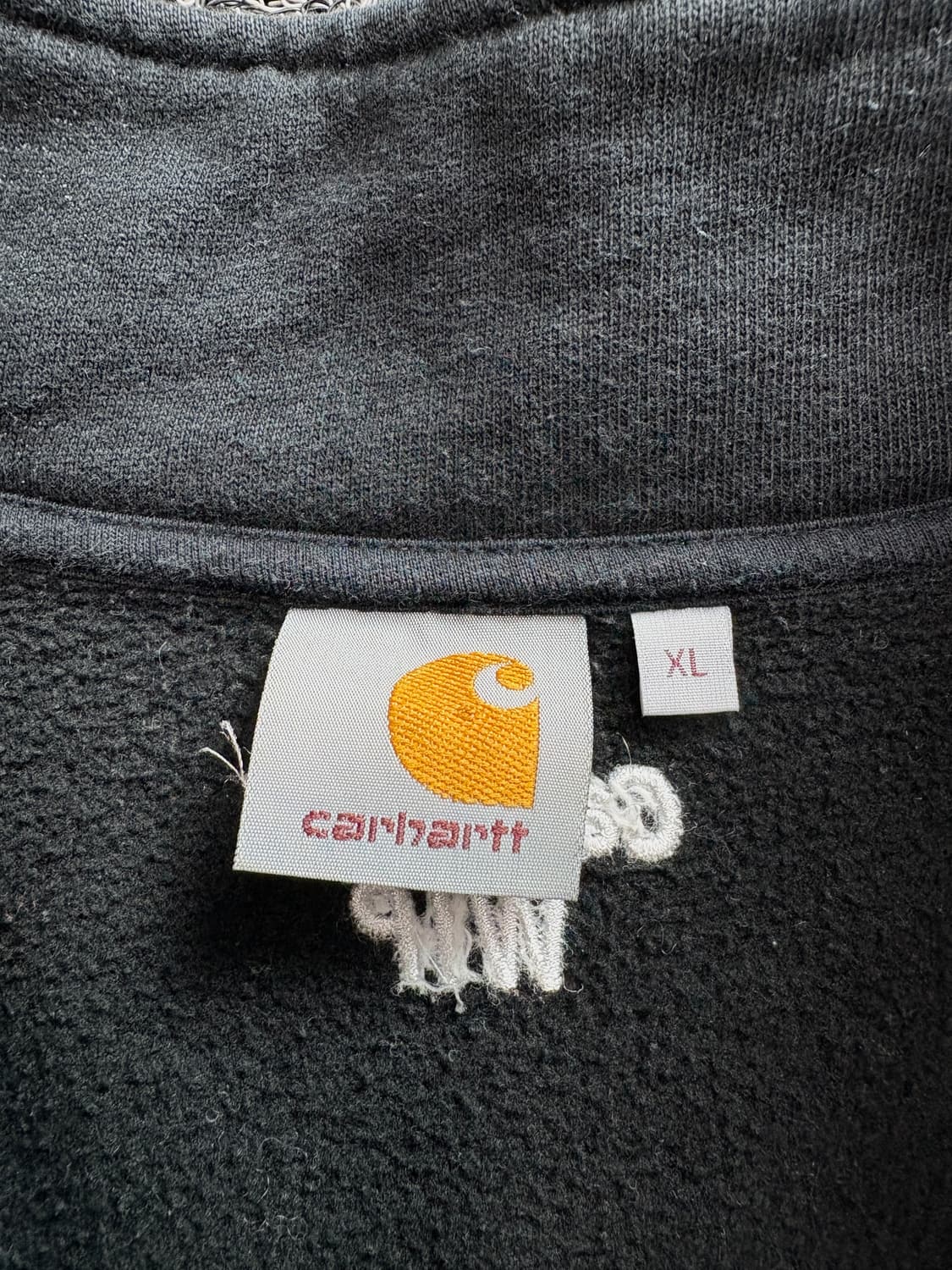 칼하트 wip 빅로고 피그먼트 하프 집업 스웻셔츠 3331 상품이미지3