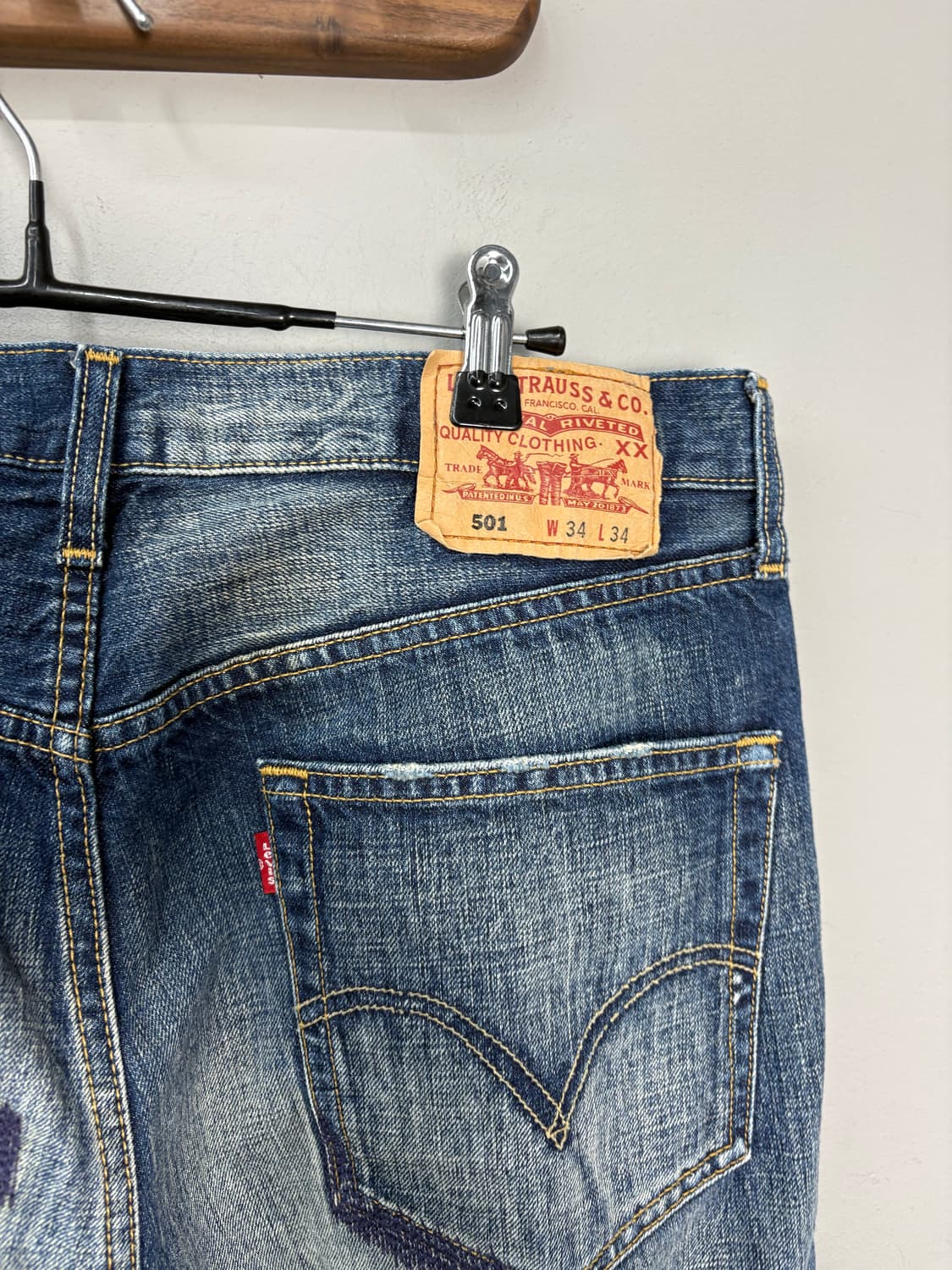 리바이스USA OG 90’s 501 워싱 데님 팬츠 A1894 상품이미지5
