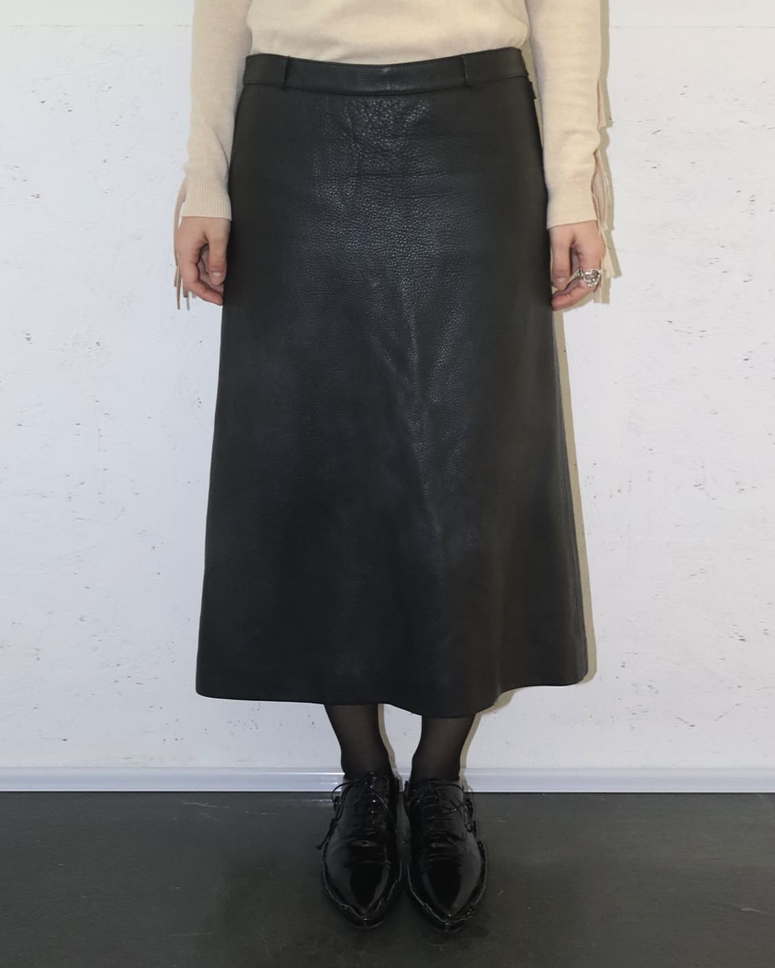 베트멍 16AW 카프스킨 스커트 상품이미지1