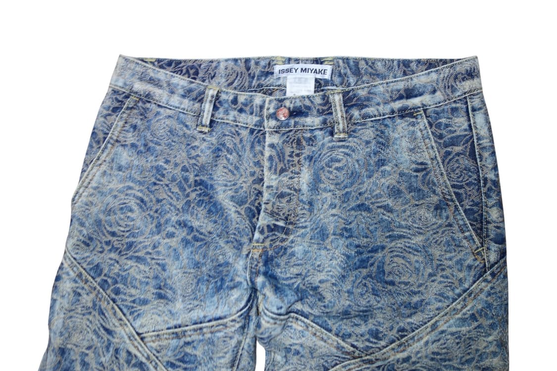•이세이미야케 S/S2007 자카드 워븐 ‘Roses’데님 팬츠 상품이미지4