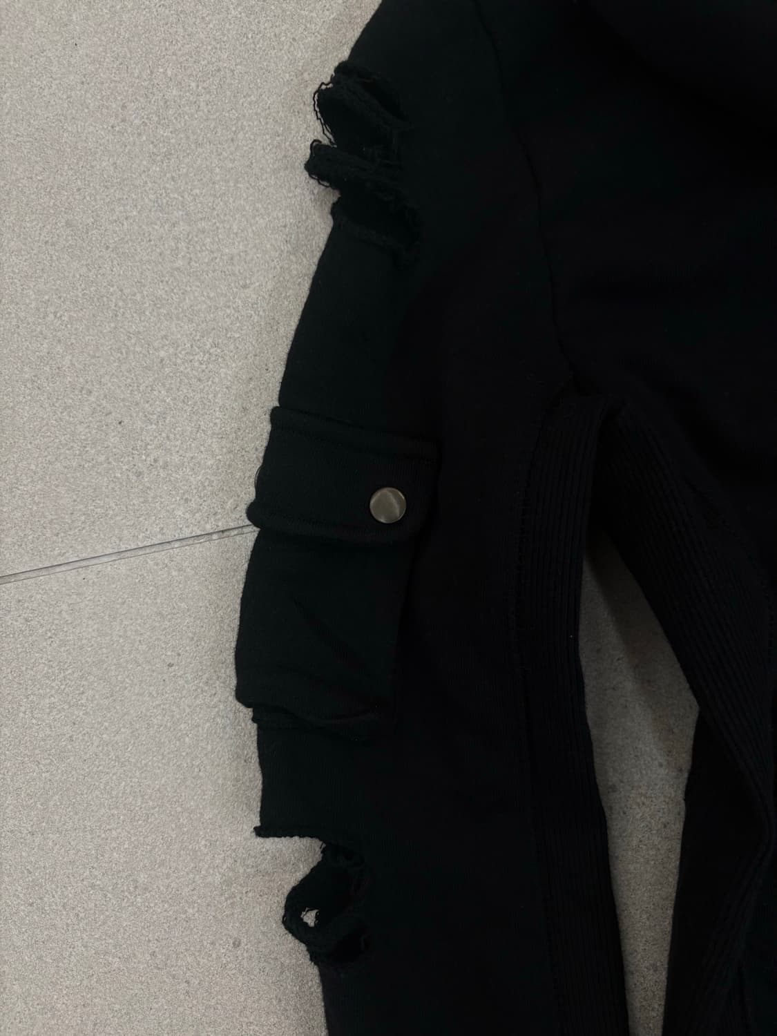 데미지 포켓 후드집업 상품이미지6