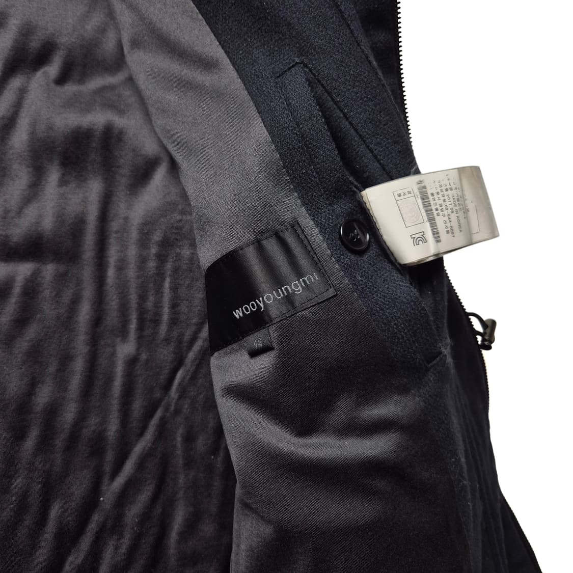 [48] 우영미 레더슬리브 자켓 상품이미지8