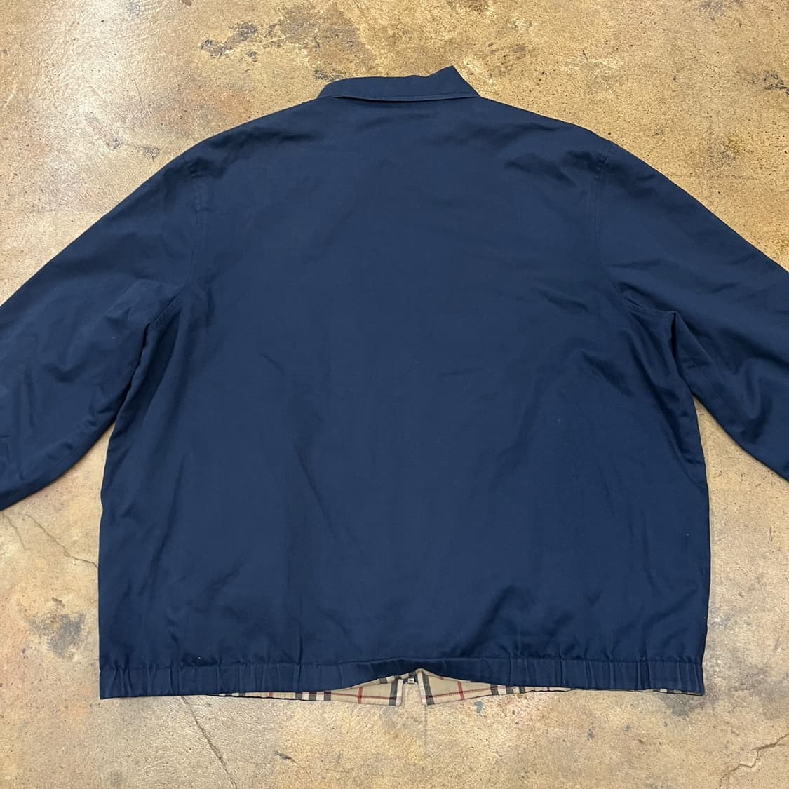 [정품] 버버리 체크 패턴 집업 네이비 양면 자켓 b17 상품이미지7