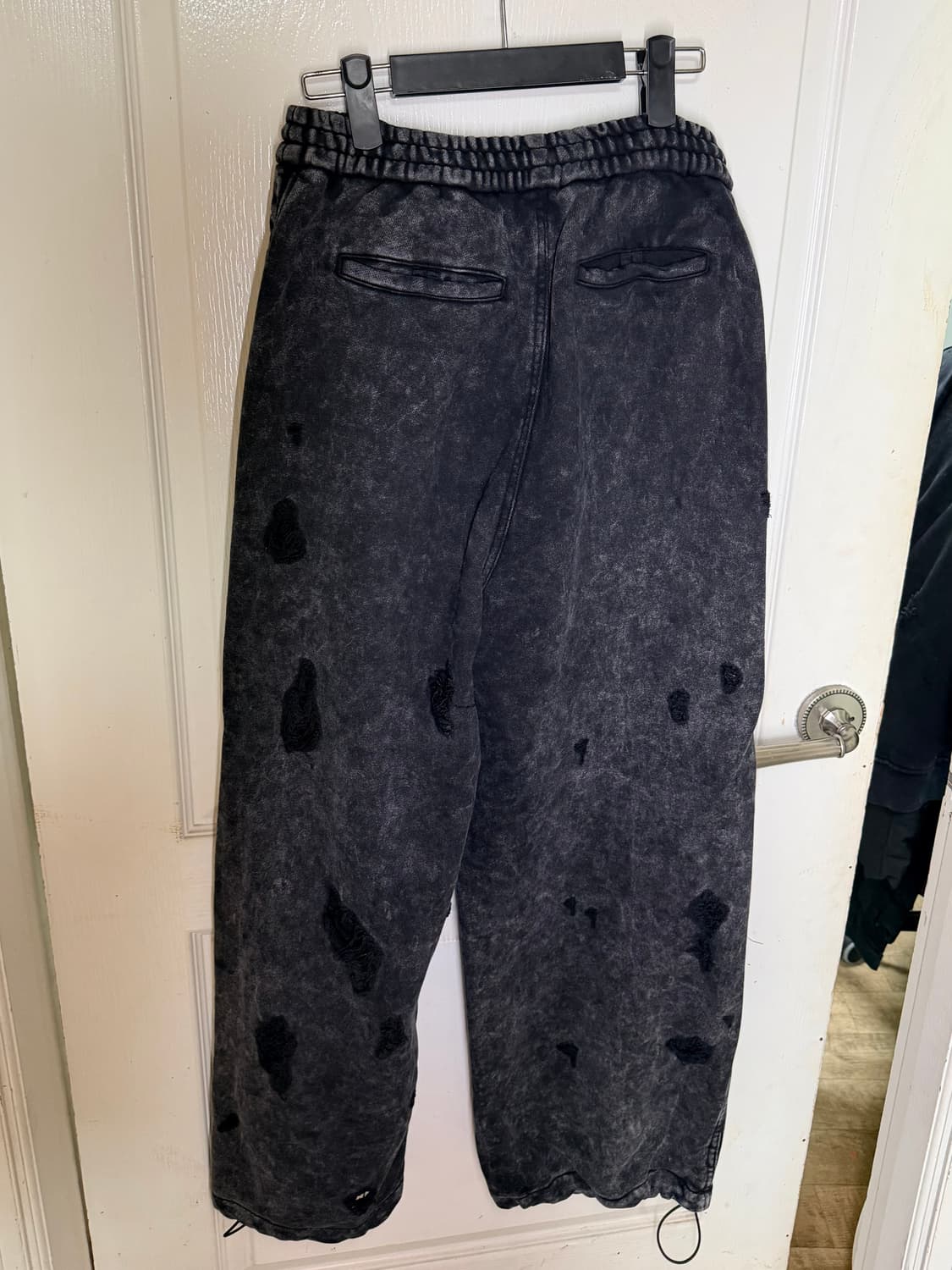 [46] 준지 브로큰 가먼트다잉 디스트레스 디스트로이드 디스 스웨트팬츠 상품이미지2