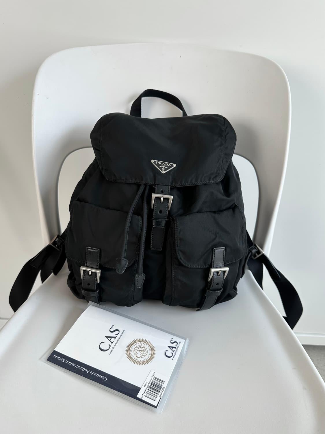 프라다 포코노 나일론 백팩 블랙 정품 상품이미지1